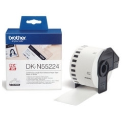 Etiquetas cinta continua brother dkn55224 papel blanca no adhesiva tar