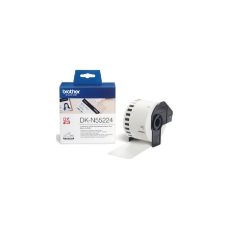 Etiquetas cinta continua brother dkn55224 papel blanca no adhesiva tar