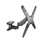 Soporte tv - monitor tooq 23 pulgadas - 55 pulgadas giratorio - inclinable negro vesa max 400x400 - inclinable 5º - 15º - girabl