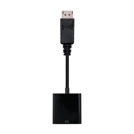 Adaptador displayport a svga nanocable macho - hembra 15cm negro