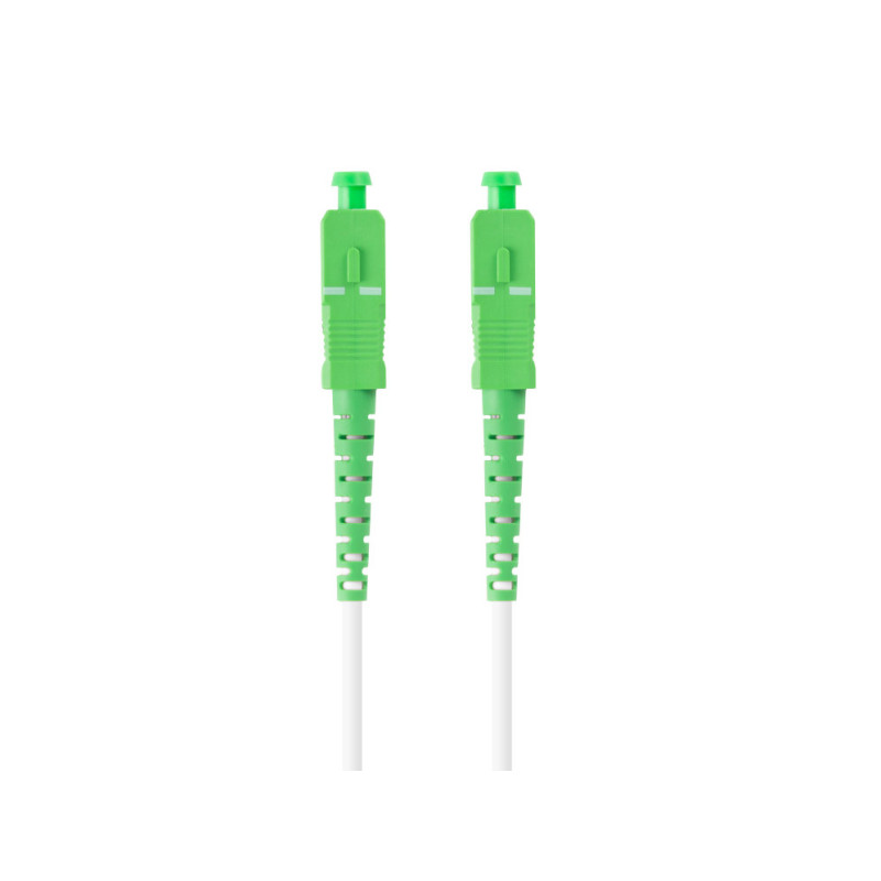 Latiguillo fibra optica sc - apc lanberg 2.5m mono simplex g657b3 lszh blanco