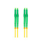 Latiguillo fibra optica lc - apc lanberg 2m mono duplex g657a1 lszh amarillo