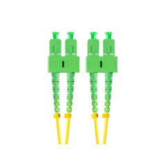 Latiguillo fibra optica sc - apc lanberg 2m mono duplex g657a1 lszh am