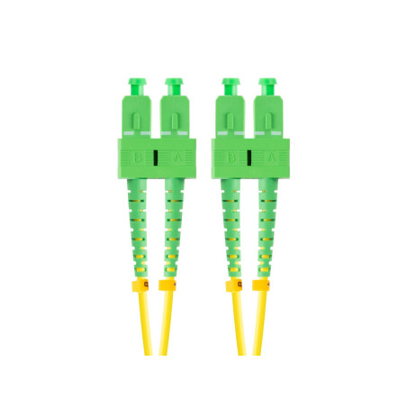 Latiguillo fibra optica sc - apc lanberg 2m mono duplex g657a1 lszh am