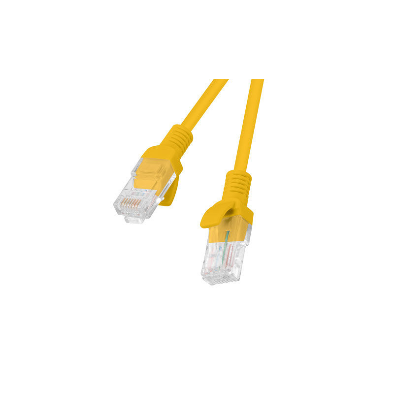 Cable red lanberg latiguillo cat.6 utp lszh cu 1m naranja fluke passed