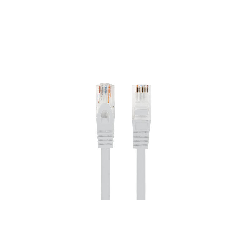 Cable red lanberg latiguillo cat.6 utp 10m gris fluke passed