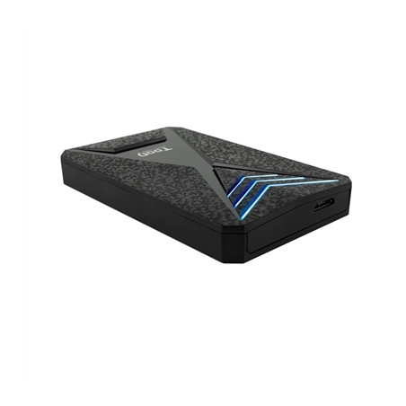 Caja externa gaming tooq tqe - 2550bl para hdd - ssd 2.5 pulgadas 9.5m