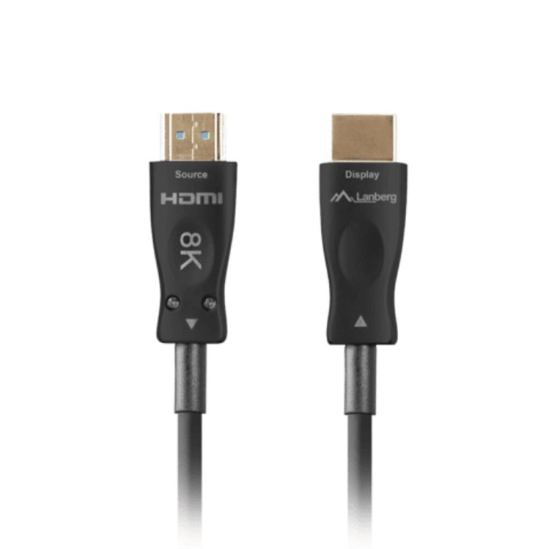 Cable hdmi aoc lanberg v2.1 m - m optico activo 8k 60hz 30m negro