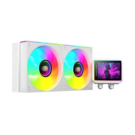Kit refrigeracion liquida mars gaming mlvisionii240w argb 2x 120mm bla