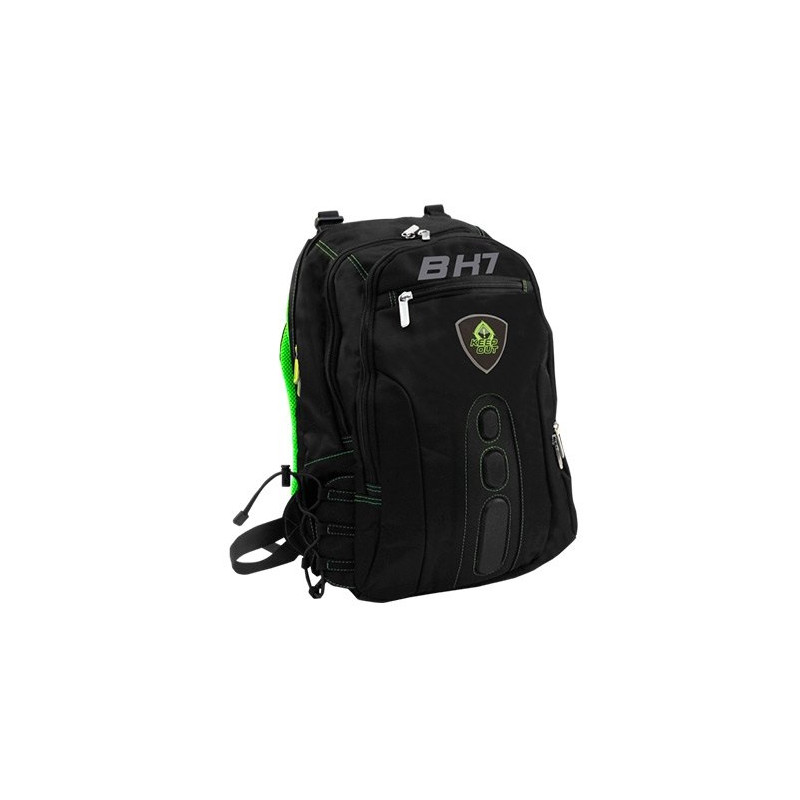 Mochila keep out bk7 gaming verde asas y respaldo acolchados - base antiarañazos