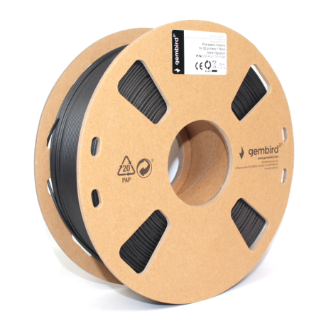 Gembird 3DP-PLA1.75-01-BK material de impresión 3d Ácido poliláctico (