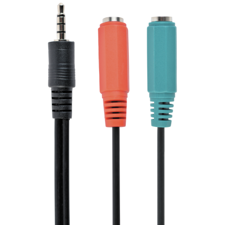Gembird CCA-417 cable de audio 0,2 m 3,5mm 2 x 3.5mm Negro