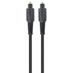 Gembird Toslink, 2m cable de audio Negro