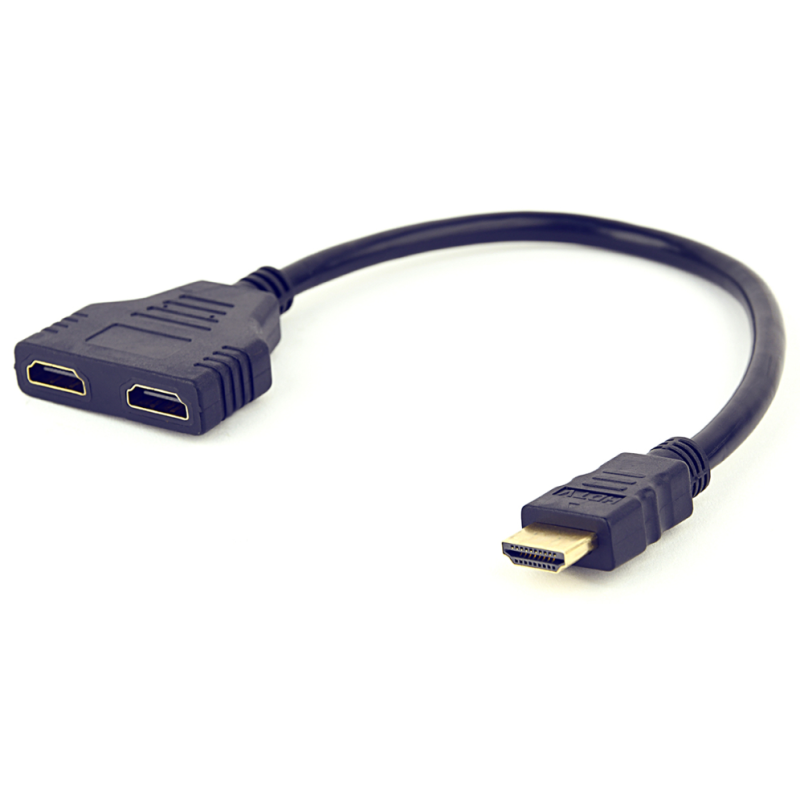 Gembird DSP-2PH4-04 cable HDMI HDMI tipo A (Estándar) 2 x HDMI Type A (Standard) Negro