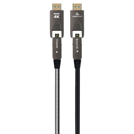 Gembird CCAP-HDMIDD-AOC-20M cable HDMI HDMI Type-A/HDMI Type-D Negro