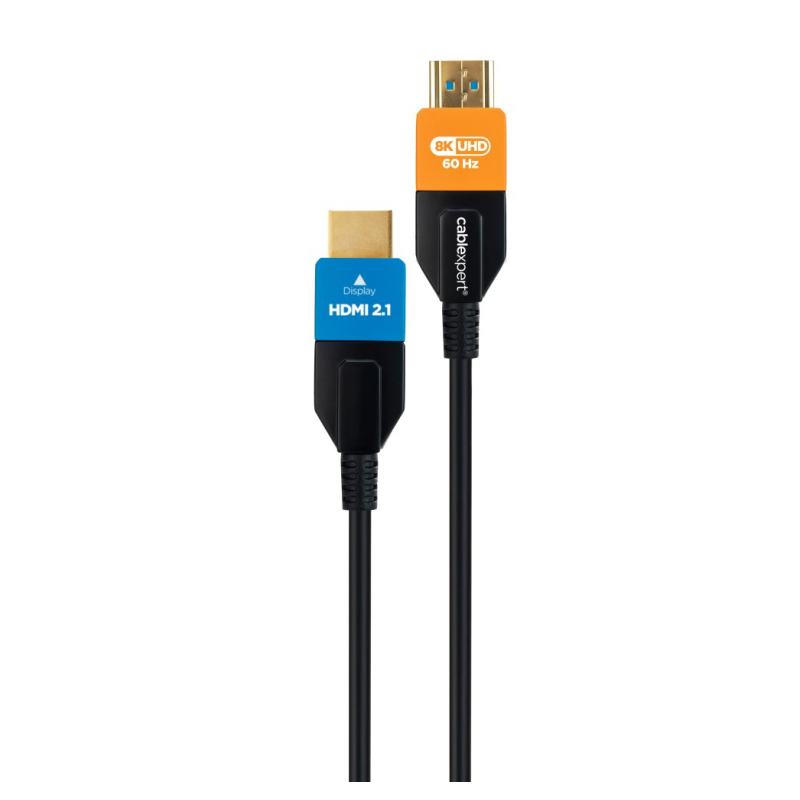 Gembird CC-HDMI8K-AOC-30M cable HDMI HDMI tipo A (Estándar) Negro, Azul, Naranja