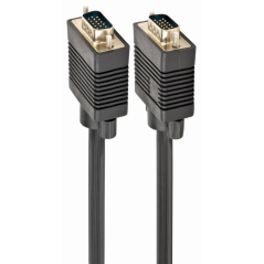 Gembird CC-PPVGA-5M-B cable VGA VGA (D-Sub) Negro