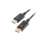 Lanberg CA-DPDP-10CC-0005-BK cable DisplayPort 0,5 m Negro