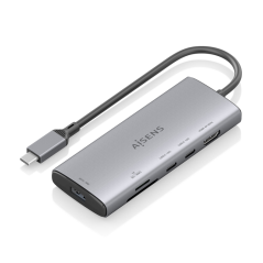 AISENS USB-C Dock 6 en 1, USB-C a 1xHDMI, 1xUSB-A 10G, 2xUSB-C 10G, 1x