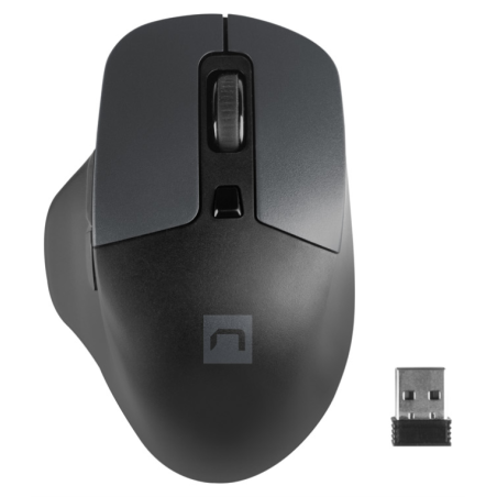 NATEC BlackBird 2 ratón Oficina Ambidextro RF inalámbrico IR LED 1600 
