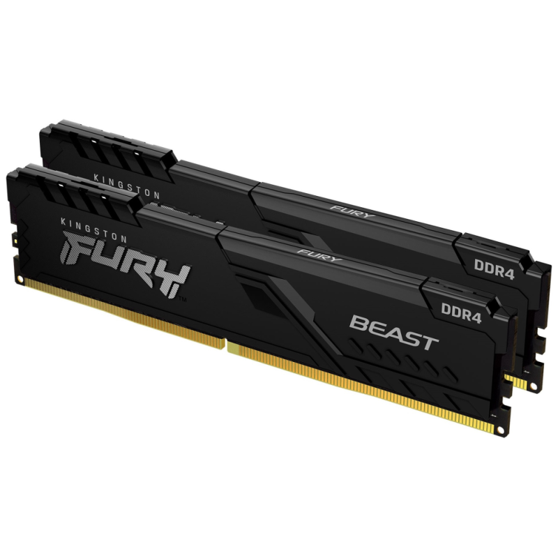 Kingston Technology FURY Beast 16GB 3200MT/s DDR4 CL16 DIMM (Kit de 2) Black
