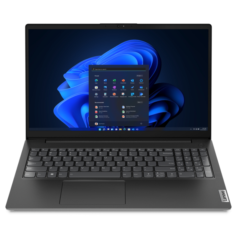 Lenovo V15 AMD Ryzen™ 7 7730U Portátil 39,6 cm (15.6) Full HD 16 GB DDR4-SDRAM 512 GB SSD Wi-Fi 6 (802.11ax) Español Negro