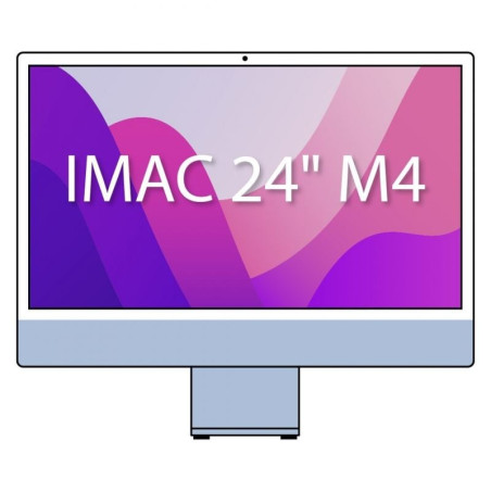 Apple iMac 24 Retina 4,5K / M4 10-Core CPU/ 16Gb/ 256Gb SSD/ 10-Core GPU/ Azul