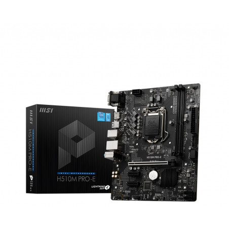 Placa base msi intel h510m pro - e socket 1200 - ddr4 x2 - max 64gb - 