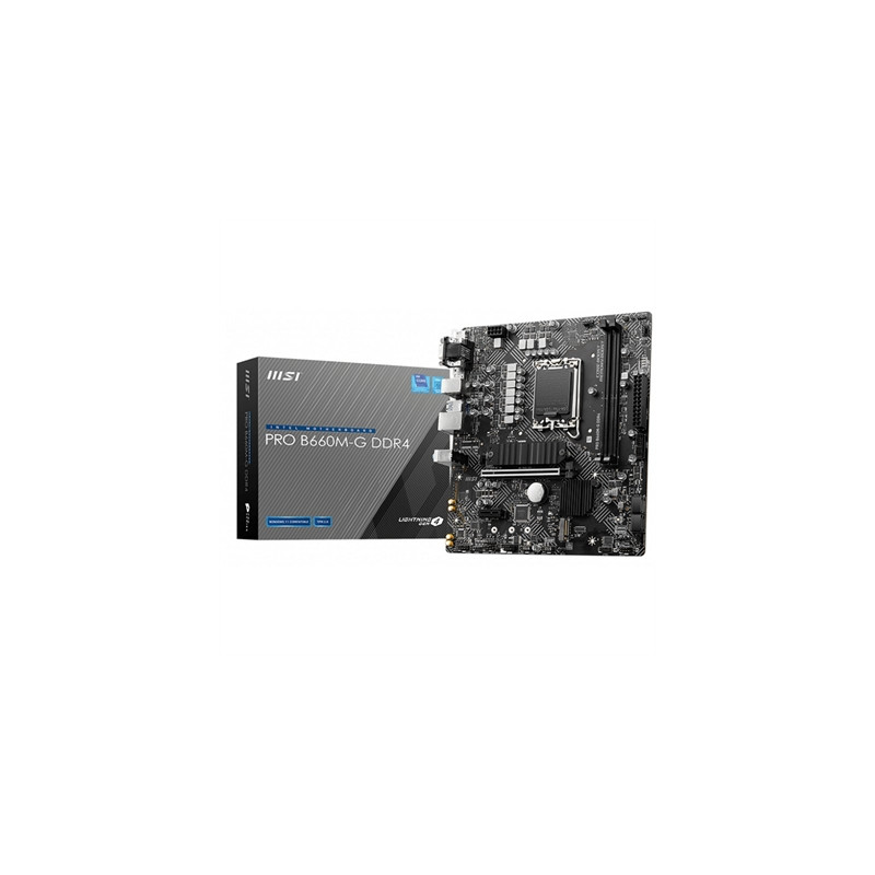 Placa base msi 1700 pro b660m - g ddr4 micro atx - 2 x ddr4 - 4 x sata 6 - 6 x usb 3.2 - 6 x usb 2.0