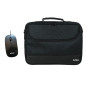 Maletin nilox duro + mouse raton para portatil 15.6 pulgadas negro