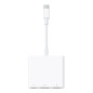Adaptador usb tipo c a hdmi - usb tipo a - usb tipo c apple macho - hembra - blanco