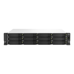 Servidor nas qnap ts - 1264u - rp - 8g 12 bahias 2u rack 8gb gigabit e