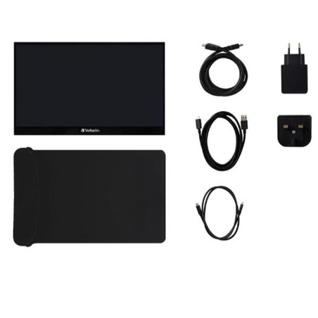 Monitor led portatil 17.3 pulgadas verbatim ips - fhd - hdmi - usb tip
