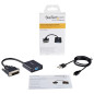 Adaptador dvi - d a vga startech macho - hembra - negro + cable micro 