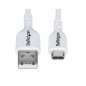 Cable usb tipo a a usb tipo c startech 1m - macho - macho - blanco