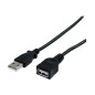 Cable usb 2.0 startech 1.8m - macho - hembra - negro