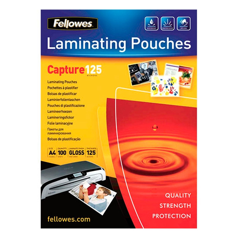 Fellowes Pack 100 Fundas Plastificar A4 Fellowes Pack 100 Fundas Plastificar A4