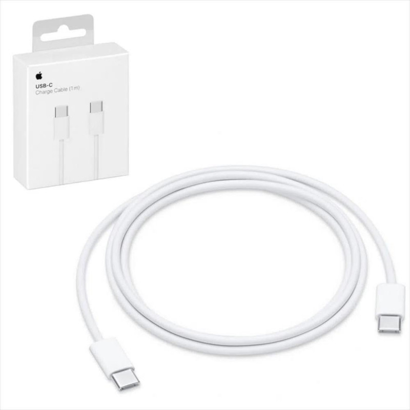 Cable original apple iphone usb tipo c a usb tipo c - 1 m - blanco