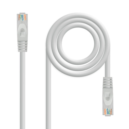 CABLE DE RED LATIGUILLO RJ45 UTP CAT6A AWG24 5 M GRIS NANOCABLE