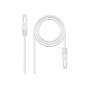 CABLE DE RED LATIGUILLO RJ45 CAT.5E UTP AWG24 3 M BLANCO NANOCABLE