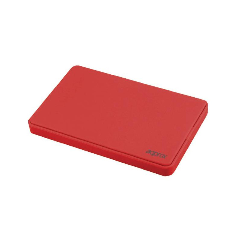 CAJA EXTERNA USB 2.5 SATA SCREWLESS ROJO APPROX