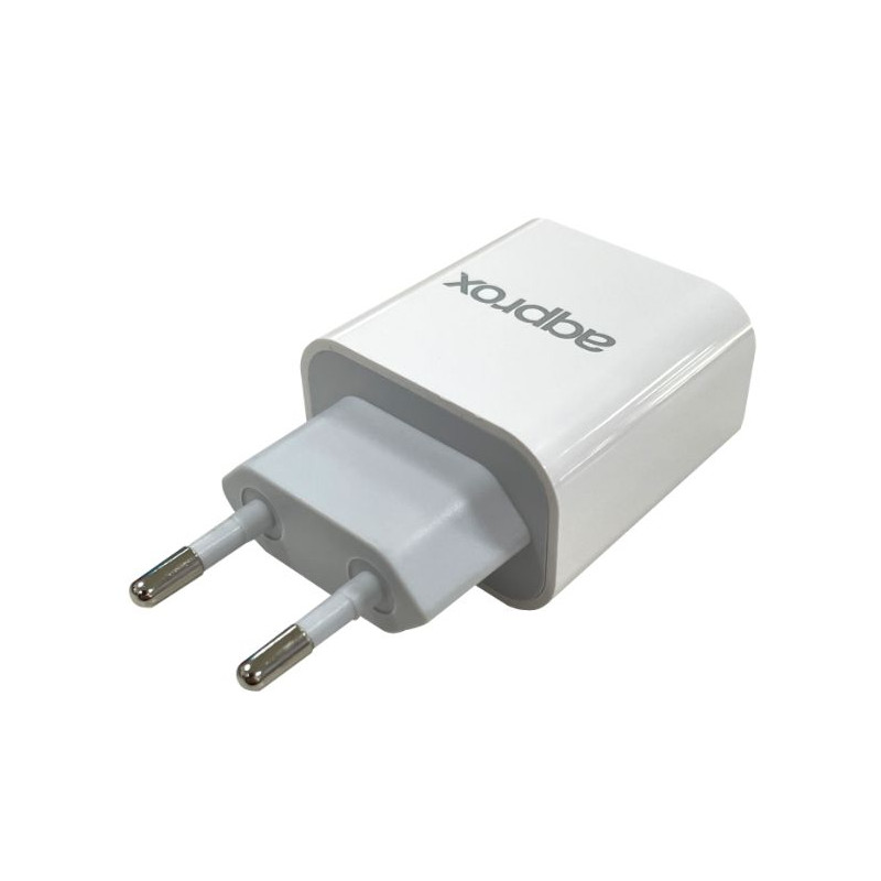 CARGADOR USB DE VIAJE/PARED 3.0A TYPE-C BLANCO APPROX