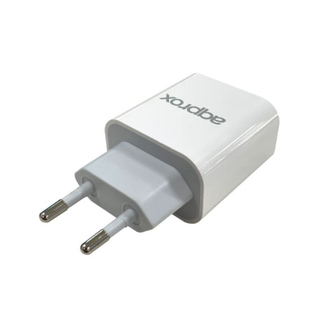 CARGADOR USB DE VIAJE/PARED 3.0A TYPE-C BLANCO APPROX