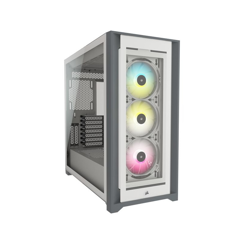 CAJA SEMITORRE ATX ICUE 5000X RGB TG WHITE CORSAIR