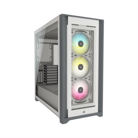 CAJA SEMITORRE ATX ICUE 5000X RGB TG WHITE CORSAIR