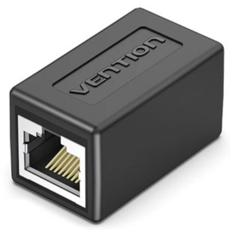ADAPTADOR CONECTOR RJ45 CAT6 FTP/H NEGRO VENTION