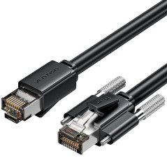 CABLE DE RED LATIGUILLO RJ45 CAT.6 SFTP AWG26 3 M NEGRO VENTION