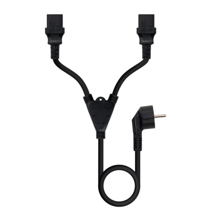 CABLE ALIMENTACION CEE7/M A 2xC13/H 3 M NANOCABLE