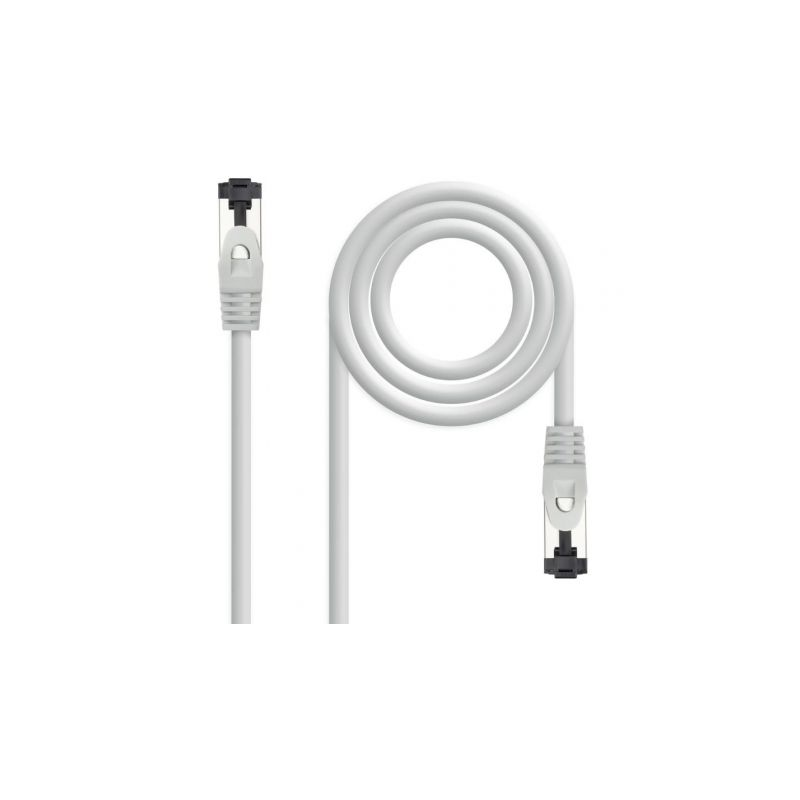 CABLE DE RED LATIGUILLO SSTP CAT8.1 AWG26 0.25 M GRIS NANOCABLE