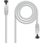CABLE DE RED LATIGUILLO SSTP CAT8.1 AWG26 0.25 M GRIS NANOCABLE